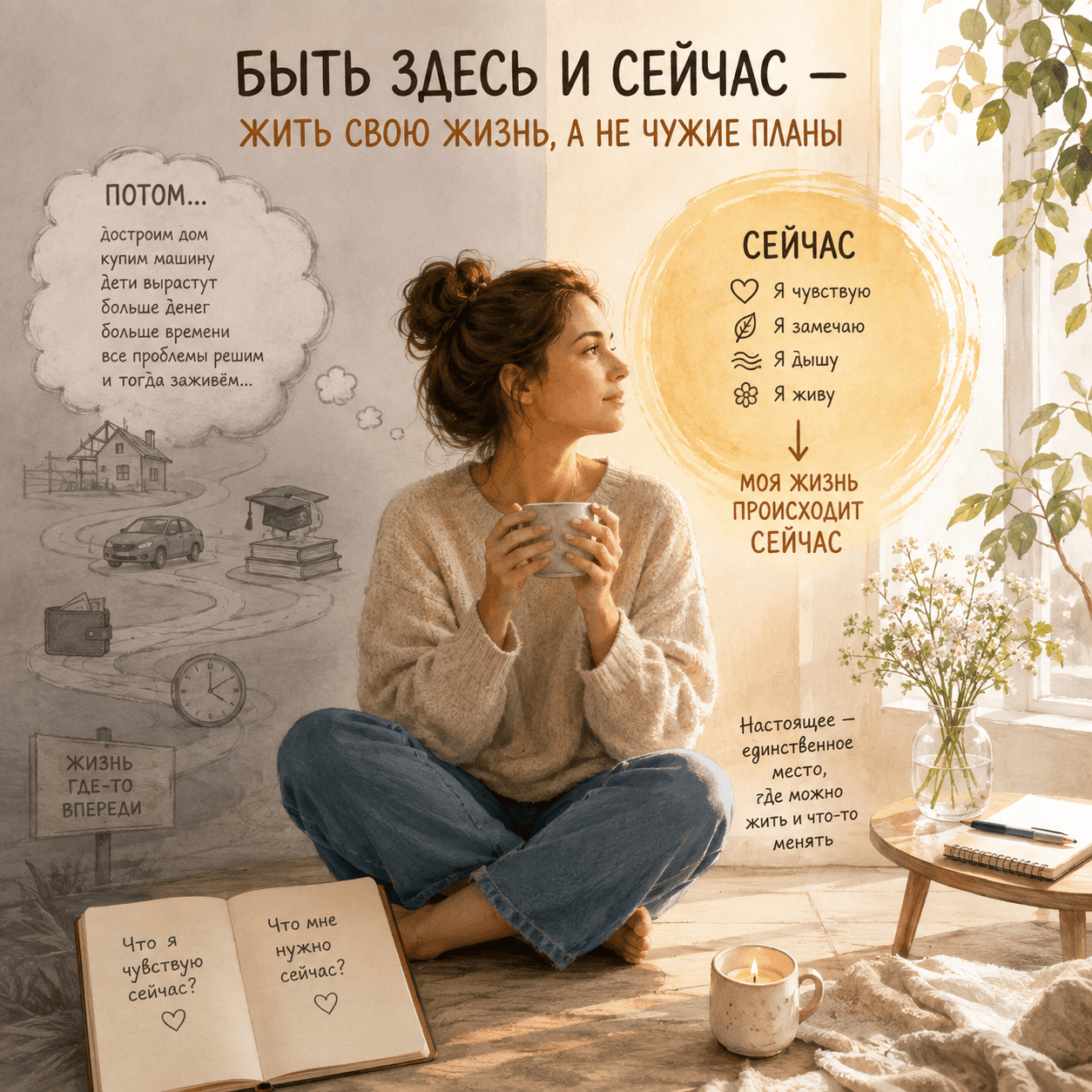 Что значит «быть здесь и сейчас»? И зачем это нужно?